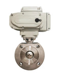 2 Inch 12V Electric V Type Modulation Ball Valve For Industrial Irrigation And Water Flow Control System Durable Heavy Duty Automation Valve Easy Install flange view