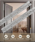 12 Inch Stainless Steel Piano Hinge 3 Pack Continuous Hinges with Holes heavy-duty polished for doors and windows shown installed