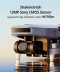 Close-up of Lightweight Foldable GPS Drone With 4K EIS Camera Under 249g showing Sony sensor and brushless motors