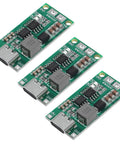 Three Pack Usb C Type C Bms Charger Board For 4S 18650 Lithium Batteries Offering Sweet Step Up Boost Power With No Fuss Power Bank Mods And Dope Cell Balancing Setup showing three charger boards with USB C connections.