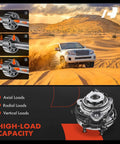Two Pack Front Wheel Bearing And Hub Assembly With ABS 5 Lug for Ford Ranger 1998 1999 2000 and Mazda B4000 1998 1999 2000 4WD
