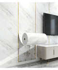 Premium 3D Peel And Stick Wallpaper Roll With A Knockout White Brick Look XPE Backing Offers Serious Impact Protection Super Simple Diy Setup Lets You Vibe Up Your Entire Place Instantly Measuring Eighty By Thirty Meters showcasing glossy finish and easy application.