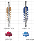 AnglePro Hidden Deck Fastening Tool screws, indoor/outdoor coating, marine grade stainless steel, for seamless deck installs.
