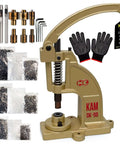 Upgraded Heavy Duty Hand Press Grommet Kit With Eyelet Punch Tool Pro Grade 3 Dies 1500 Pcs Grommets for fabrics and tarps