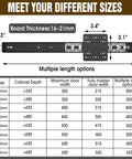 Diagram showing dimensions of 16 Inch Pocket Door Hardware Slides Heavy Duty Sliding Door Kit With Pivot Hinge for inset doors.