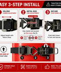 Heavy-Duty Fire Extinguisher Mount For 2.5-5 Lb Dry Chemical Extinguishers, Anti-Vibration Bracket installation guide.