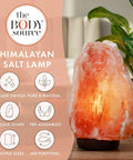 Himalayan Salt Lamp 10 To 12 Inches Tall 11 To 15 Pounds Handcrafted Wooden Base Natural Pink Salt Rock Night Light With Dimmer Switch.