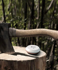 Dual Sided Axe And Hatchet Sharpening Stone With 180 Grit And 320 Grit For Quick Sharp Edges Pro Grade Whetstone next to axe