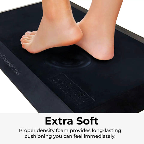 20x34 Inch Anti Fatigue Mat For Standing Desk And Kitchen Floors Non Slip Cushy Comfort With Thick Ergonomic Padding For All Day Support In Home Office And Workshop