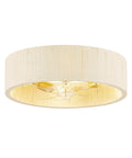 Jughtbo Boho Caged Fandelier Ceiling Fans with Lights and Remote Control featuring a round beige fabric shade.