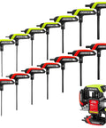 14 Piece T Handle Allen Wrench Set With SAE And Metric Hex Keys Beefy High Torque CR V Steel Hex Key Set with color-coded handles