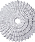 Eryn Ceiling Medallion 24 3/4 Inch Outside Diameter 3 1/4 Inch Inside Diameter 1 7/8 Inch Projection, factory primed design