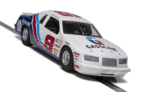 Ford Thunderbird 1:32 Slot Car Stock Car Ready For Dope Digital Plug Racing On Layouts With Realistic Interior Durable Exterior Great For Beginners Who Love Fast White Red And Blue.