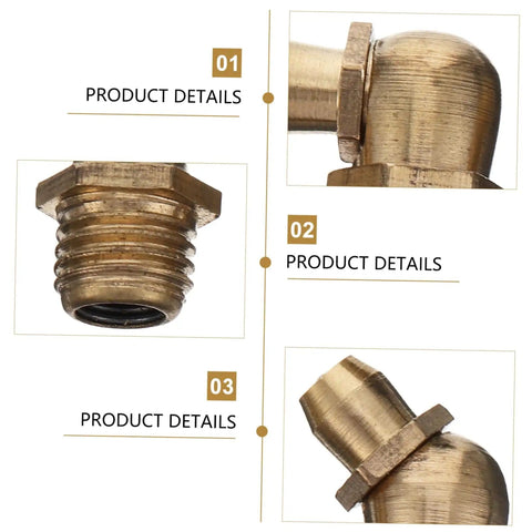Copper Grease Nipples Assortment Kit For Automotive Use With High Hardness Copper Fittings Pro Grade Grease Fittings details view