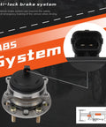 Rear Wheel Bearing And Hub Assembly For Kia Sorento 2016 2017 2018 2019 2020 FWD 5 Lug With ABS On Hub 5 Bolt