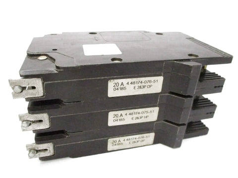277V 20A Circuit Breaker OEM New Surplus Factory Sealed Packaged For Industrial Maintenance Projects With NSFS NSNP NUPI REMAN Like New Condition