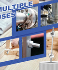 Durable M3x70mm Double Ended Threaded Stud Bolts Set 304 Stainless Steel 10 Pcs With Nuts Square Washers And Spring Washers 70mm Total Length With 25.5mm Thread On Each Side Ideal For DIY Home Fixups used on flange, wood, and pipe joints