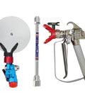 Airless Paint Spray Gun High Pressure 3600 Psi With Reversible 517 Tip, Swivel Joint, 10 Inch Extension Pole, Spray Guide Accessory