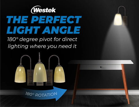 Battery Powered Wall Sconce 2 Pack LED Wireless Plugless Lights With 4 Hour Auto Shut Off 100 Lumen Output Easy Install