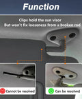 Sun Visor Mount Clip For Subaru Forester Impreza Crosstrek Gray Passenger Side Visor Clip Function Illustration