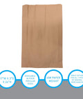Jumbo Natural Kraft Paper Merchandise Bags 17W X 3D X 24H Bulk Case Of 500 Durable Flat Brown, showcasing size and weight