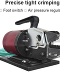 Top Tier Semi Automatic Pneumatic Terminal Crimper With 1.3 Ton Force And 0.6-0.8 Mpa Air Pressure for precise tight crimping.