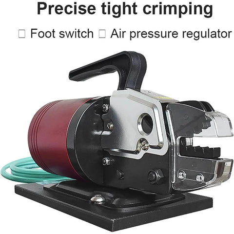 Top Tier Semi Automatic Pneumatic Terminal Crimper With 1.3 Ton Force And 0.6-0.8 Mpa Air Pressure for precise tight crimping.