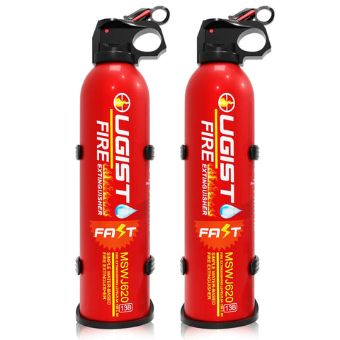 Water Based 620ml Mini Fire Extinguishers 2 Pack For Home And Car Kitchen Boat And Truck Portable Fire Suppression Prevents Reignition Easy To Use Spray