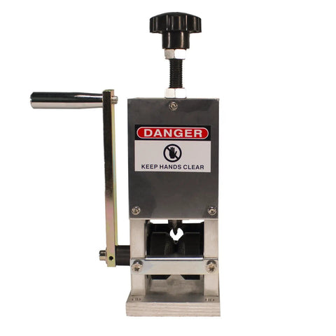 Benchtop Wire Stripping Machine for Copper Wire From 0.15 Inch to 1 Inch, Drill Powered or Manual Hand Crank Operation