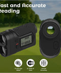 Golf Range Finder With Slope Switch On Off 1200 Yards Laser Range Finder Flag Lock Vibration 6x Magnification Side Display