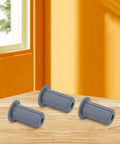 6 Pcs Silicone Cable Grommet Kit For Wall Feed Through With High Heat Resistance And Easy Install To Tidy Up Ethernet Wires In Home Or Office Spaces, gray silicone