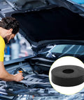 Rock Solid Rubber Spacers And Anti Vibration Washers 16 Piece Set 1.5 Inch Outer Diameter 0.5 Inch Inner Bore 3/8 Inch Thick Tough Shock Absorbing Pads For Vehicles Boats And Home Hardware Black with mechanic working under hood.