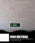 Heavy Duty Exit Sign Wire Guard Cage For Wall Mounts displayed on brick wall