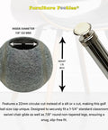 PreCut Tennis Ball Furniture Glides For Chairs And Tables Brown 200 Count showing 7/8 inch diameter felt disc for chair legs.