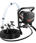 Heavy Duty Electric Airless Paint Sprayer With 650W Motor And 3000 Psi Pressure, features hose and nozzle for efficient painting.