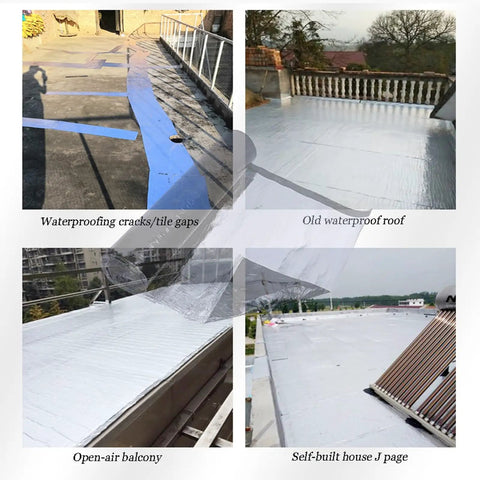 Heavy Duty Self Adhesive Asphalt Roofing Tape With Thick Aluminum Foil Backing For Quick Leak Sealing And Bulletproof Waterproof Exterior Cladding Roll applied on various roofing surfaces.