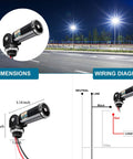 Set It And Forget It Dusk To Dawn Photocell Sensor With Swivel Mount for lighting control, wiring diagram, and dimensions.