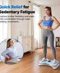 Get Shredded Core Workouts On Noiseless Waist Twister Machine Featuring Digital Counter For Sculpted Abs Belly Fat Burn And Reliable Home Gym Training Gear, woman using waist twister at home.