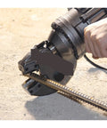 Portable Pneumatic Rebar Cutter With Strong Hydraulic Power For Cutting Steel Bars Up To 20mm, cutting rebar on the ground.