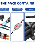 Package contents of 16 Gauge Two Conductor Shielded Wire Built For Automotive And Electronics, 30 Foot UL2464 Cable EMI RFI Shielded
