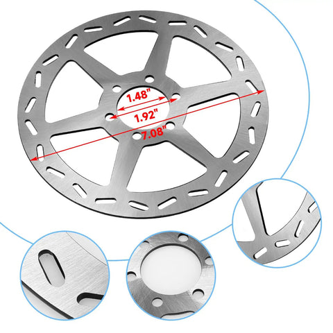 180mm rotor for Beefed-Up Mini Bike Hydraulic Disc Brake Kit For Baja DB30 Doodle Bug Blitz Dirt Bug Racer 97cc 79cc 212cc 2.8HP