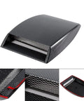 Heavy Duty Carbon Fiber Hood Scoop Cover For Tesla Cybertruck, 10" x 7", rigid ABS with water transfer printing.
