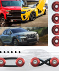 Universal Bumper Quick Release Fastener Kit for front and rear bumpers, trunks, and fenders with red clips for easy detach.
