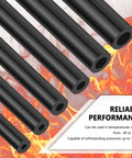 Six Piece Five Foot Silicone Vacuum Hose Kit For Your Ride, Includes Sixty Four Connectors, hoses with flames and performance text