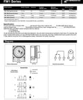 Technical diagrams for a 24-Hour 21A 240V Electromechanical Timer Module With SPDT Output For Industrial Electrical Systems White Finish Built For Heavy-Duty Lighting Motors And Equipment.