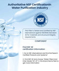 NSF Certified Water Filter Replacement For PUR RF9999 And RF-3375 certification information.