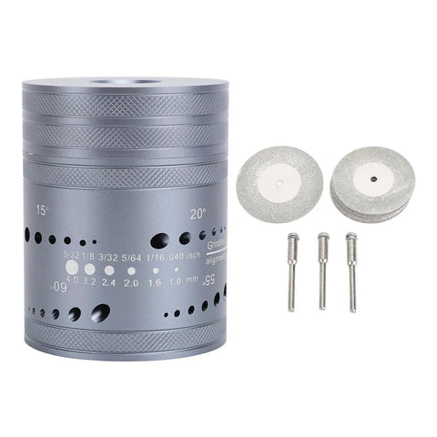 Electrode Sharpener Grinder For Welding, 6 Sizes And 8 Angles With Pro Grade Multi Angle Design; aluminum alloy and disks
