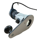 Heavy Duty Offset Base Plate For Bosch GKF125CE Compact Router made from 7mm solid phenolic with a mounting knob.