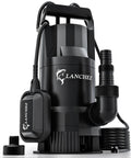 Beast 1.6 HP Submersible Sump Pump With Float Switch, 6000 GPH High Flow Water Pump for Pool, Basement Floods, Sewage Pit and Tub