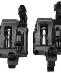 Bulletproof Hydraulic Disc Brake Kit For Mountain And Road Bikes Features lightweight aluminum brake calipers in dark matte black.
